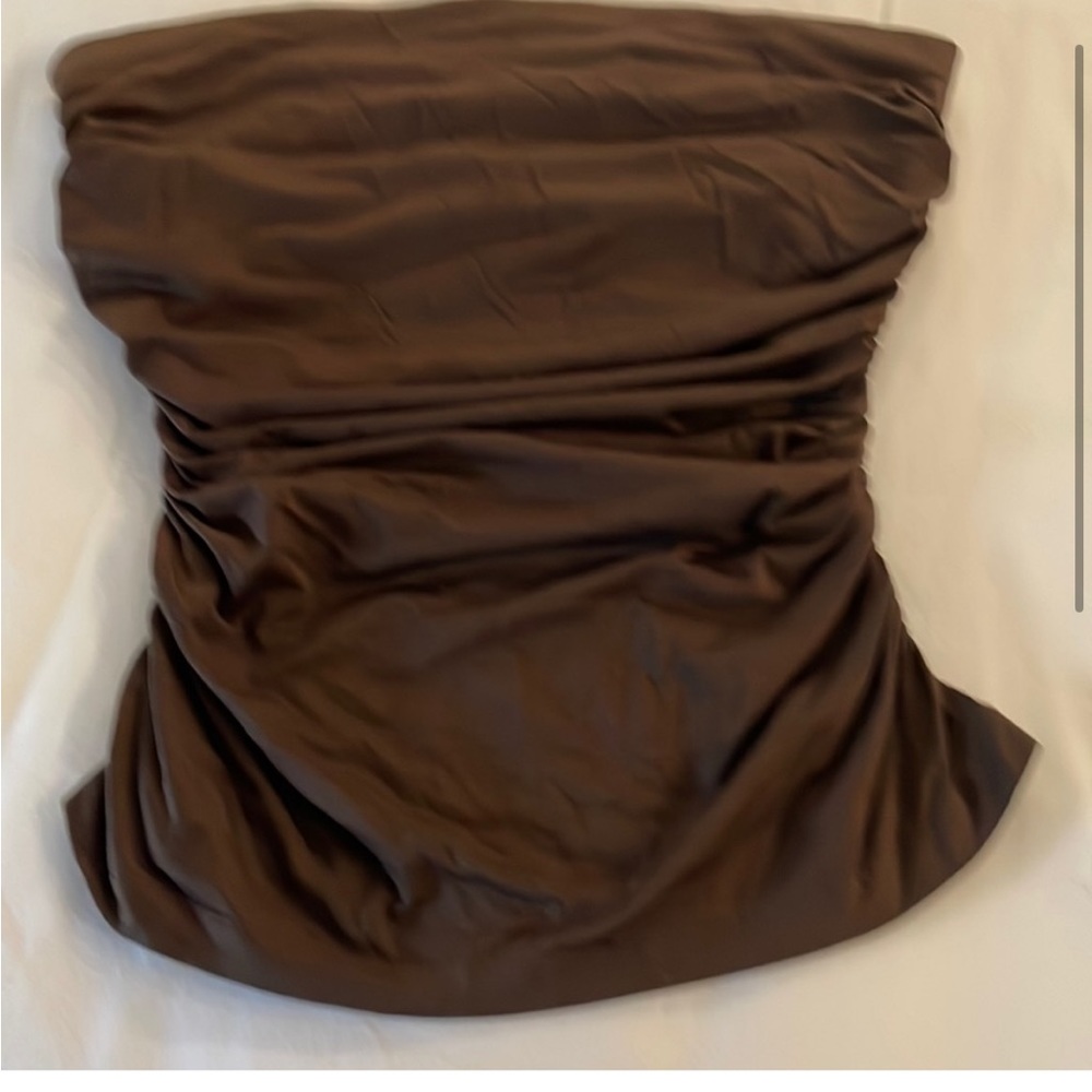 brown charles nolan bandeau top